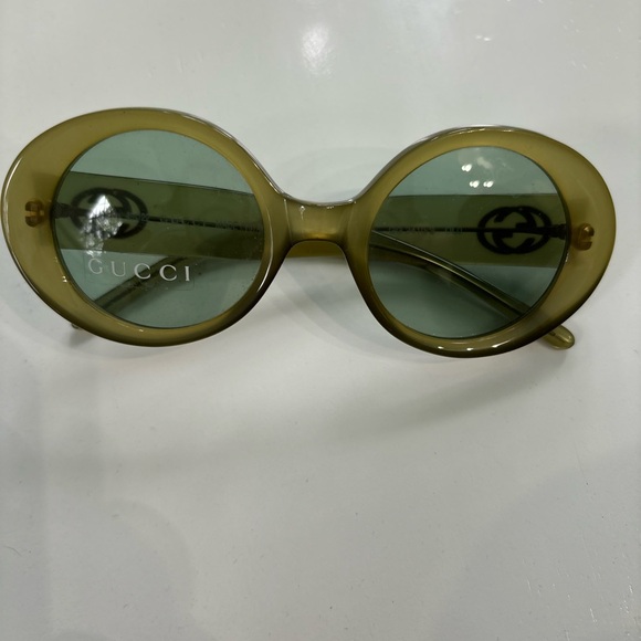 Gucci Accessories - Gucci Green Sunglasses